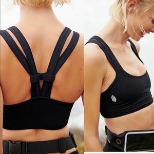 Free people fp movement Mvmt on the radar sports bra black strappy